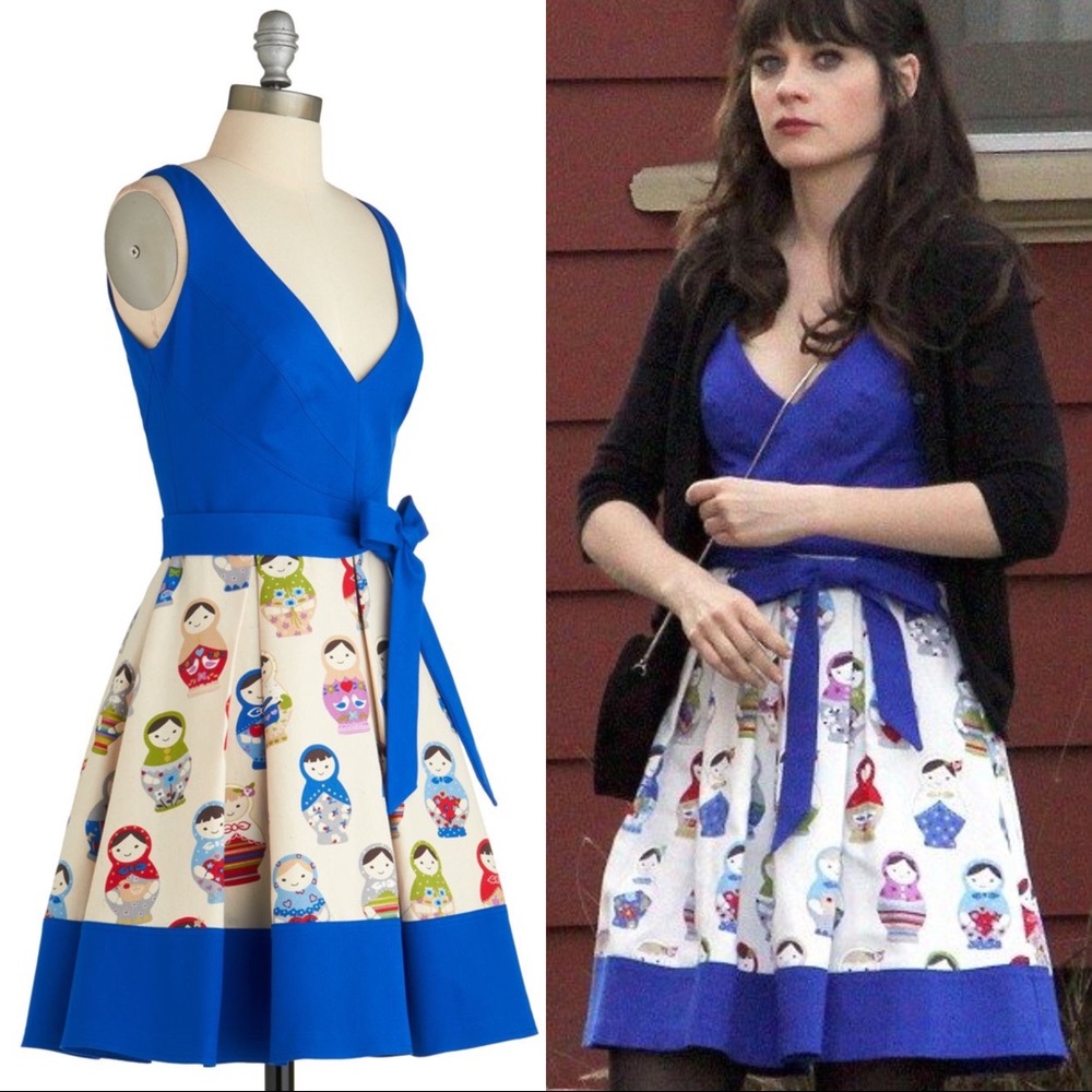 Zooey Deschanel Nesting Doll Dress